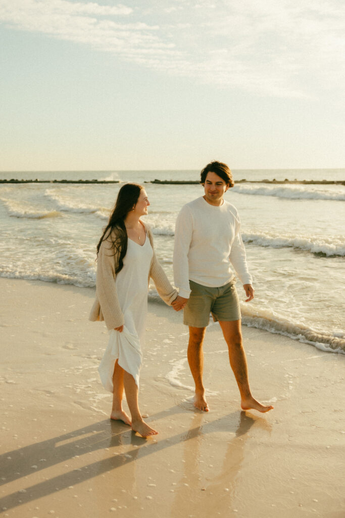 Honeymoon Island State Park Beach Couples Photo Session.